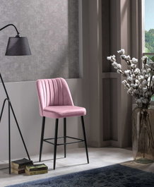 Hanah Home Vento - Lilac Juego de Taburetes de Bar (2 Piezas)